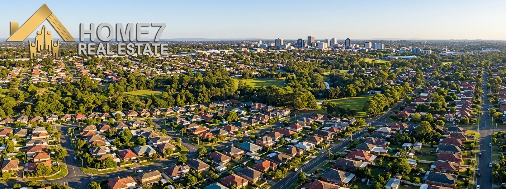 Aerial view of Liverpool NSW suburb showing residential houses and growing property market in Western Sydney