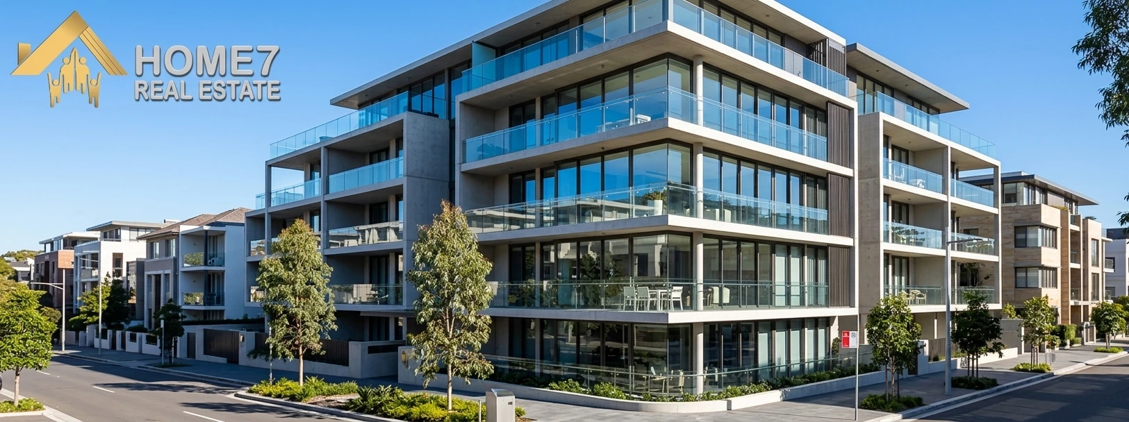 Modern apartment buildings in Sydney with contemporary design ideal for property investment